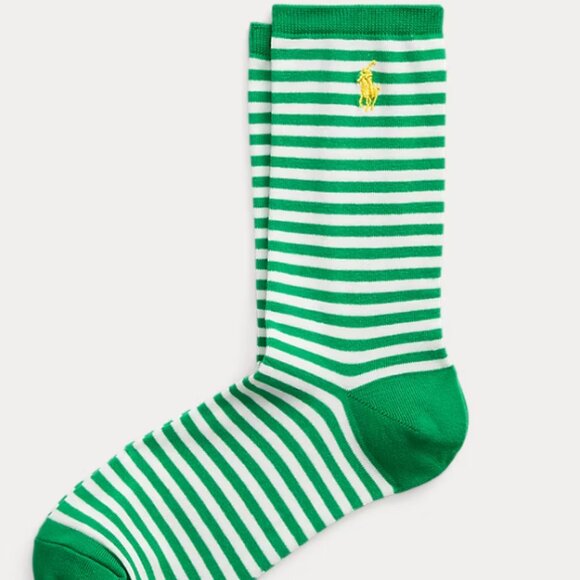 Striped Cotton-Blend Crew Socks - Picture 1 of 2